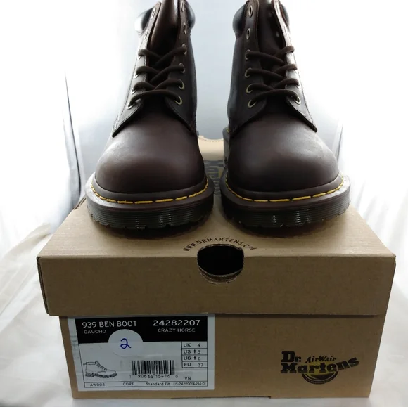 Dr. Martens 939 Ben Boot Unisex Mens 6/Women's 5 Brown INV#2 - Picture 9 of 10